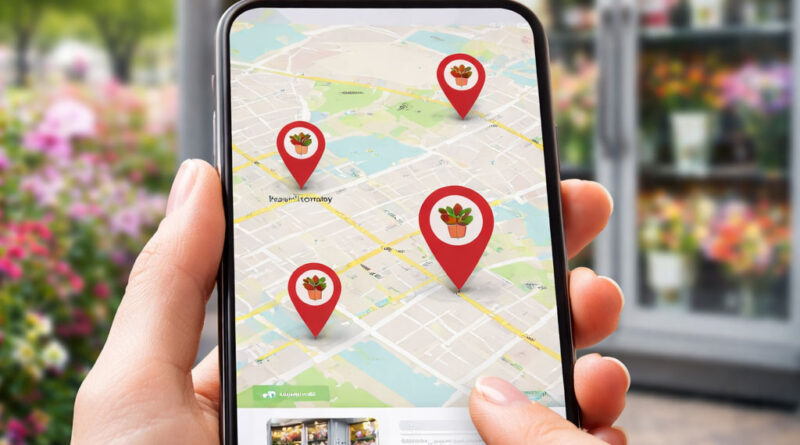 szukanie najbliższego kwiatomatu