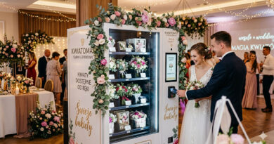 kwiatomaty w branży weselnej